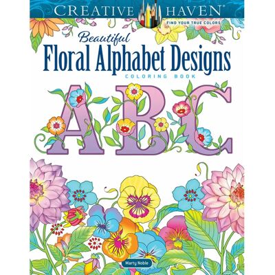 Dover Publications Marty Noble Floral Alphabet Coloring Book - Coloring Book Dover Publications Marty Noble Floral Alphabet Coloring Book - Coloring Book