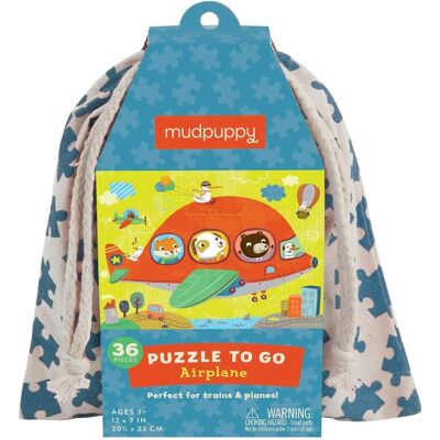 Cestovní puzzle Mudpuppy M45997 - Letadlo 36 dílků Cestovní puzzle Mudpuppy M45997 - Letadlo 36 dílků
