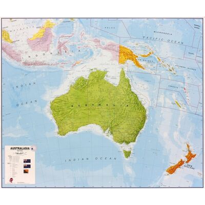 Lovell Johns Australia Map - Political, Laminated Lovell Johns Australia Map - Political, Laminated