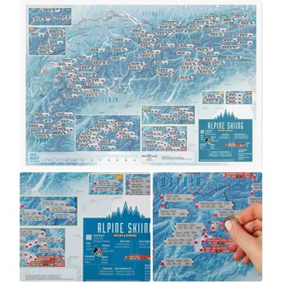 Lovell Johns MAPS.COL.ALPSKI Geographical Map Alps - Map Print, Ski Resorts, Scratch Off Lovell Johns MAPS.COL.ALPSKI Geographical Map Alps - Map Print, Ski Resorts, Scratch Off