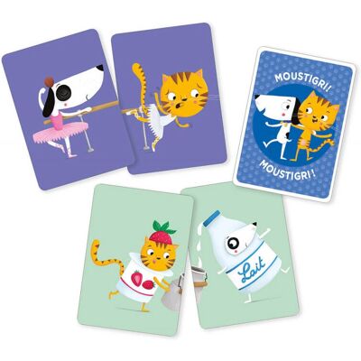 Auzou 9782733872185 Juego de Mesa - Cartas de Bigote Auzou 9782733872185 Juego de Mesa - Cartas de Bigote