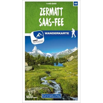 Kümmerly+Frey Karte Zermatt - Saas-Fee 1:40.000 - Landkarte Kümmerly+Frey Karte Zermatt - Saas-Fee 1:40.000 - Landkarte