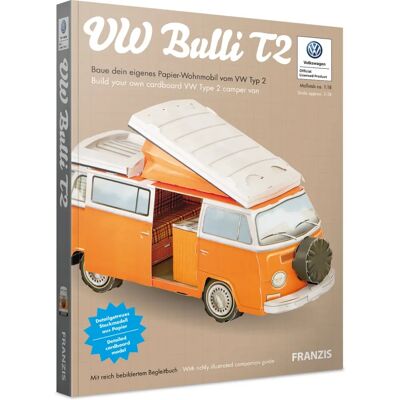 Franzis Verlag VW Bulli T2 - Kit de Modèle - Modèle en Papier - Échelle 1:18 - Publicité Franzis Verlag VW Bulli T2 - Kit de Modèle - Modèle en Papier - Échelle 1:18 - Publicité