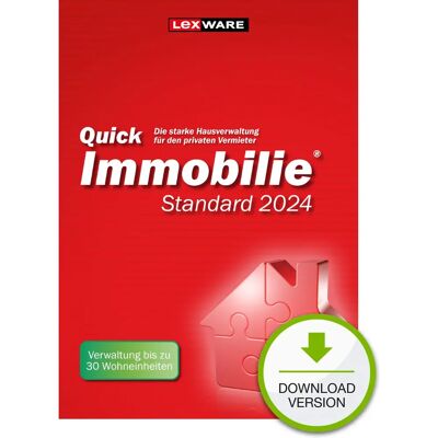 Lexware QuickImmobilie Standard 2024 - Vermietungssoftware Lexware QuickImmobilie Standard 2024 - Vermietungssoftware