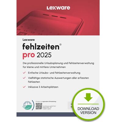 Lexware Fehlzeiten Pro 2025 - Urlaubsverwaltung Lexware Fehlzeiten Pro 2025 - Urlaubsverwaltung