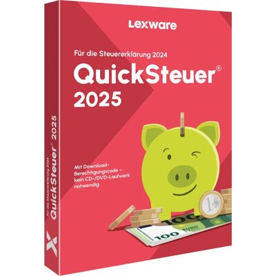 Lexware QuickSteuer 2025 Skatteprogram - Import, Felkontroll, ELSTER Lexware QuickSteuer 2025 Skatteprogram - Import, Felkontroll, ELSTER