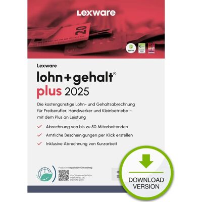 Lexware Modell 2025 Lohnsoftware - Bis zu 150 Mitarbeiter Lexware Modell 2025 Lohnsoftware - Bis zu 150 Mitarbeiter
