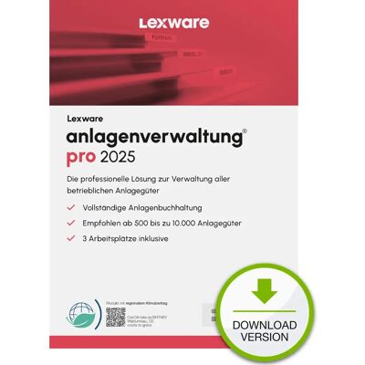 Lexware 2025 Unbegrenzte Lizenz Anlagenverwaltung - Buchhaltung Lexware 2025 Unbegrenzte Lizenz Anlagenverwaltung - Buchhaltung