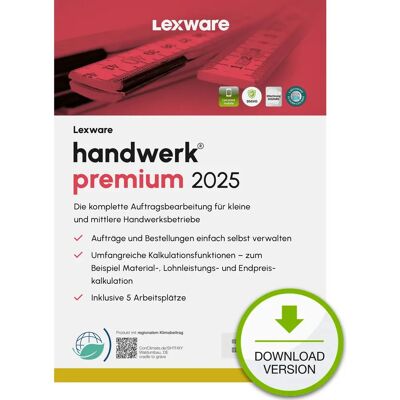 Lexware Handwerk Premium 2025 - Finanzsoftware - 1 Jahr Lexware Handwerk Premium 2025 - Finanzsoftware - 1 Jahr