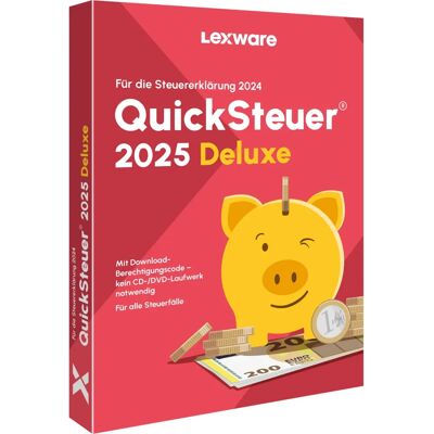 Lexware QuickSteuer Deluxe 2025 - Skatteprogram 2024 Lexware QuickSteuer Deluxe 2025 - Skatteprogram 2024