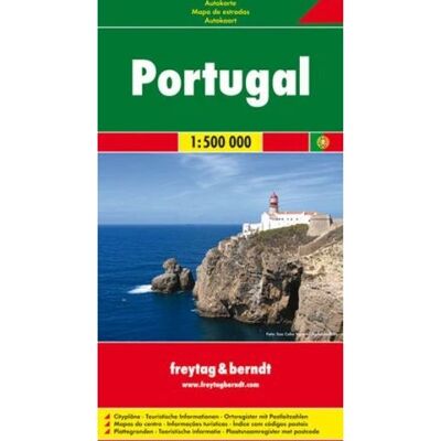 Mapa Portugalii od Freytag & Berndt - Ulice i Turystyka Mapa Portugalii od Freytag & Berndt - Ulice i Turystyka