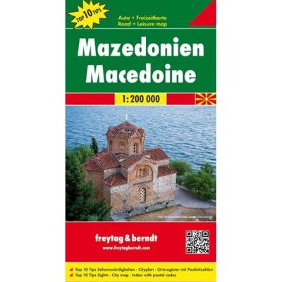 Carta della Macedonia del Nord - Top 10 Tips Freytag & Berndt Carta della Macedonia del Nord - Top 10 Tips Freytag & Berndt