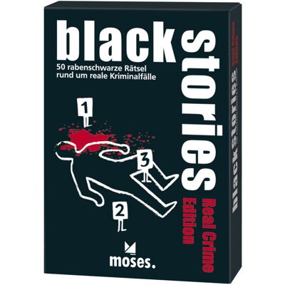 Moses Verlag 544 - Black Stories Reale Crime Edition - Reisespiel - weiß Moses Verlag 544 - Black Stories Reale Crime Edition - Reisespiel - weiß