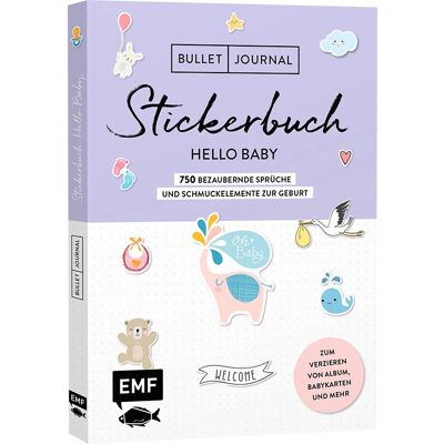 FAMILIE Bullet Journal - Stickerbuch Hello Baby - 750 Sticker - Dekoration & Erinnerung FAMILIE Bullet Journal - Stickerbuch Hello Baby - 750 Sticker - Dekoration & Erinnerung