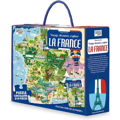 Sassi Junior Modèle: 9788830301245 Puzzle - Explorez la France - Publicité Sassi Junior Modèle: 9788830301245 Puzzle - Explorez la France - Publicité