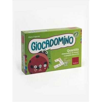 Erickson Giocadomino - Gioco di Carte delle Quantità - Gioco Educativo Erickson Giocadomino - Gioco di Carte delle Quantità - Gioco Educativo