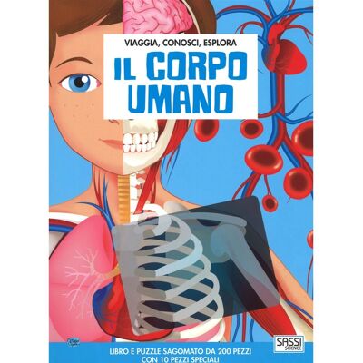 Sassi Junior - Il Corpo Umano - Viaggia - Puzzle - Book Sassi Junior - Il Corpo Umano - Viaggia - Puzzle - Book