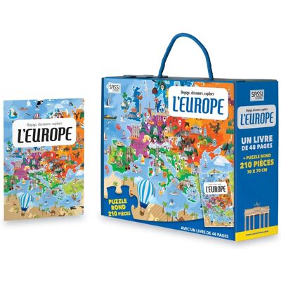 Sassi Junior 9788868609757 Puzzle - Europe Circulaire - 210 Pièces - Pour Enfants 6+ - Publicité Sassi Junior 9788868609757 Puzzle - Europe Circulaire - 210 Pièces - Pour Enfants 6+ - Publicité