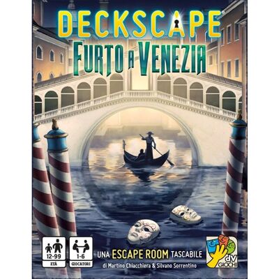 Dv Giochi Deckscape - Venice Heist Pocket Escape Room Game Dv Giochi Deckscape - Venice Heist Pocket Escape Room Game